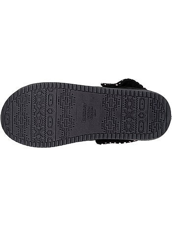 Zapatillas chinelas Plataforma de ante de 3,5 cm, confort mujer Isotoner