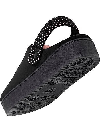 Zapatillas chinelas Plataforma de ante de 3,5 cm, confort mujer Isotoner