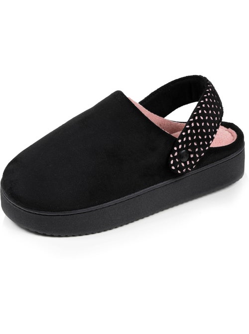 Zapatillas chinelas Plataforma de ante de 3,5 cm, confort mujer Isotoner - Kiabi