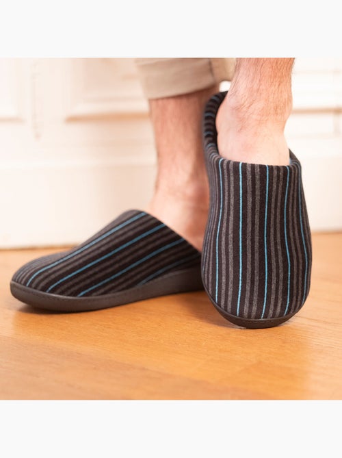 Zapatillas chinelas rayas hombre Isotoner - Kiabi