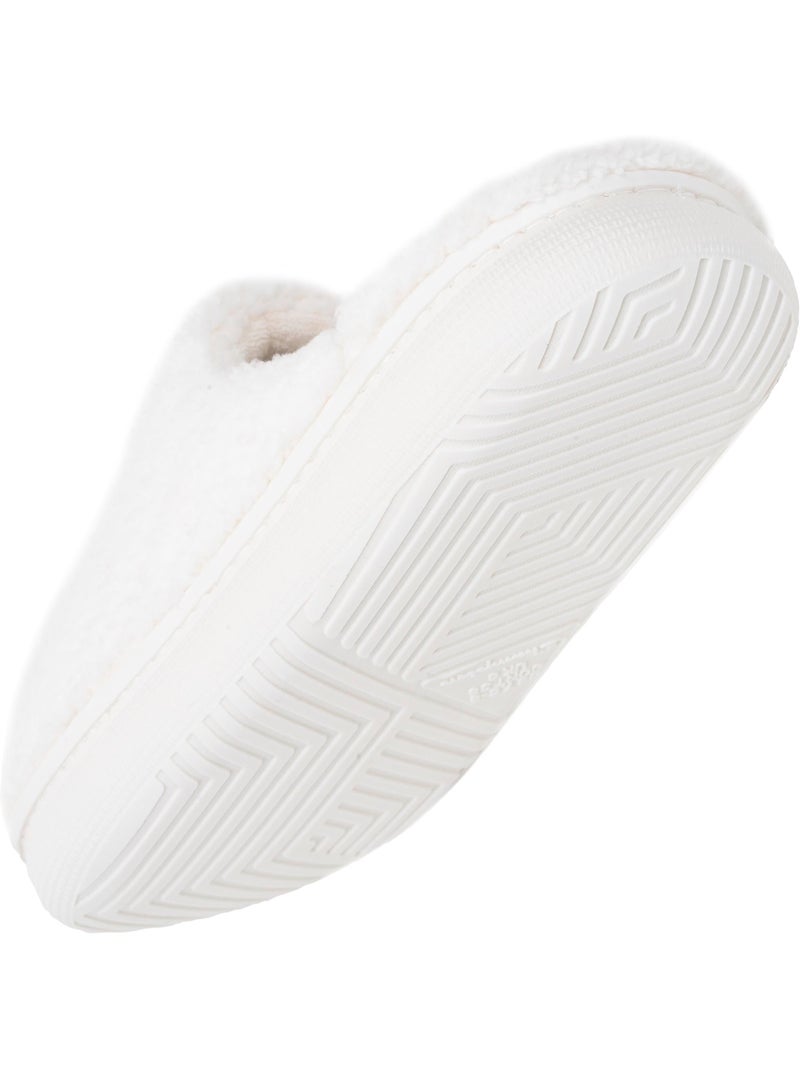 Zapatillas chinelas sherpa elegante y cálido, cómodo, mujer Champion Marfil - Kiabi