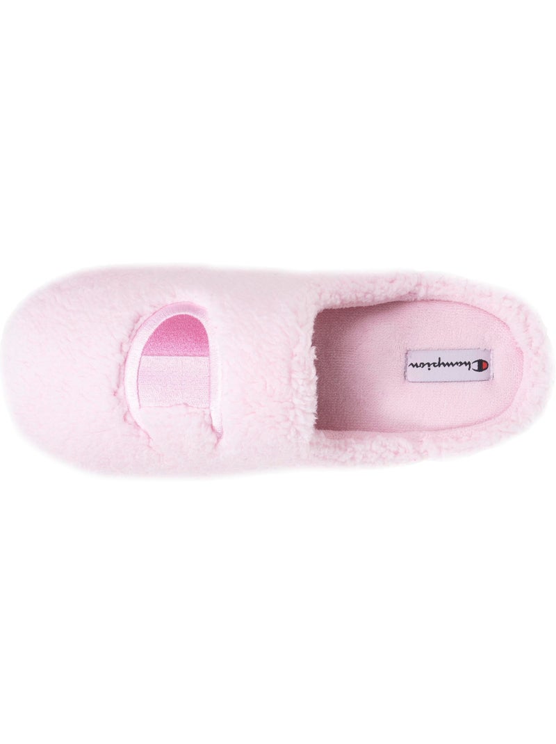 Zapatillas chinelas sherpa elegante y cálido, cómodo, mujer Champion Rosa pálido - Kiabi