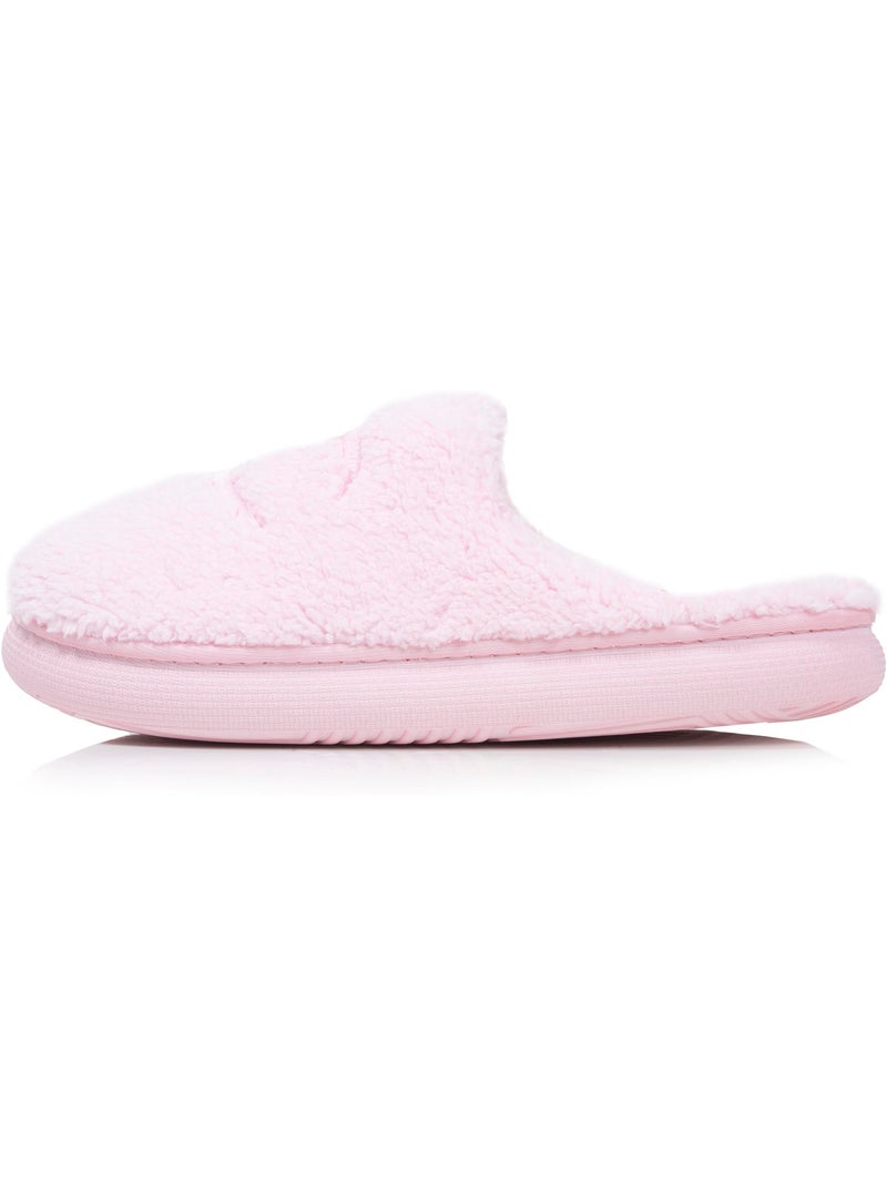 Zapatillas chinelas sherpa elegante y cálido, cómodo, mujer Champion Rosa pálido - Kiabi