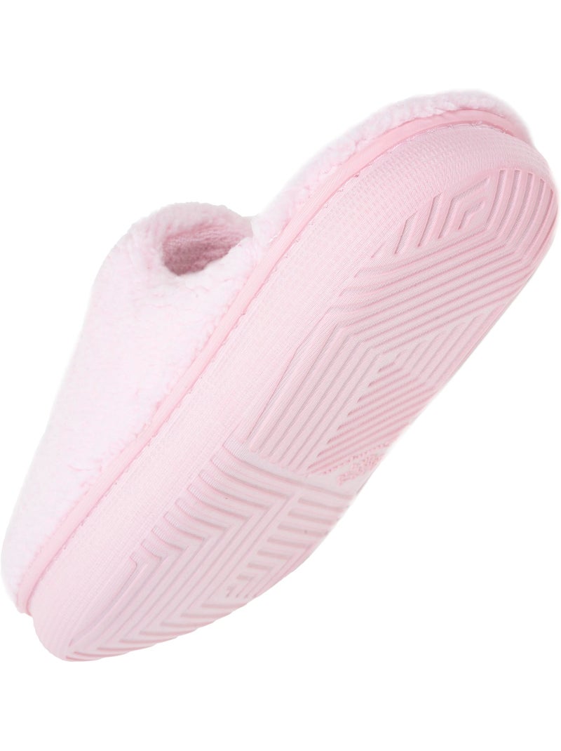 Zapatillas chinelas sherpa elegante y cálido, cómodo, mujer Champion Rosa pálido - Kiabi