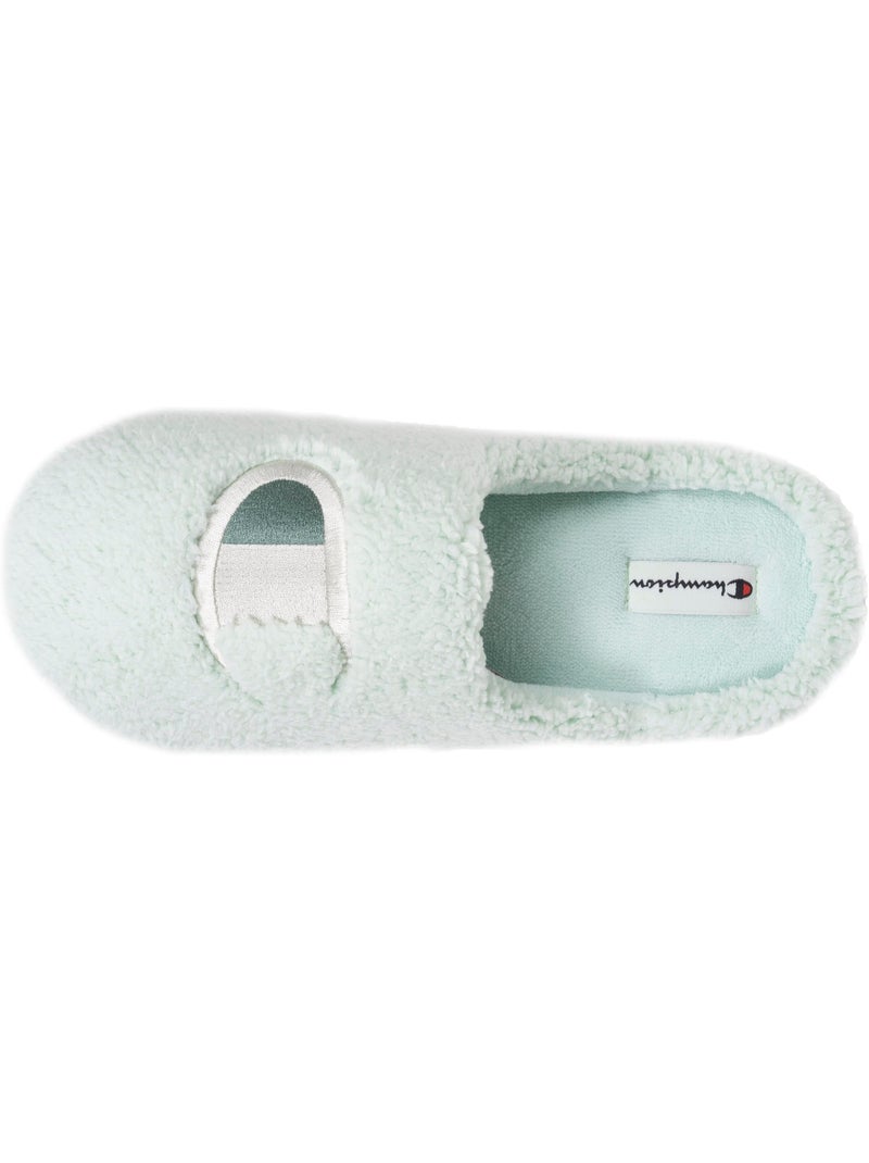 Zapatillas chinelas sherpa elegante y cálido, cómodo, mujer Champion Verde agua - Kiabi