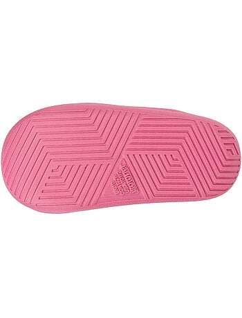 Zapatillas chinelas sherpa fresa, suela bloup xtra comfort, niña isotoner