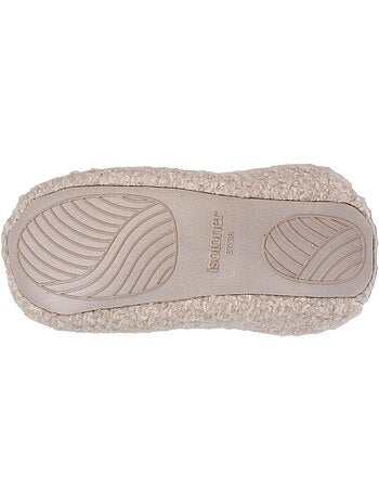 Zapatillas chinelas sherpa, suela antideslizante mujer isotoner