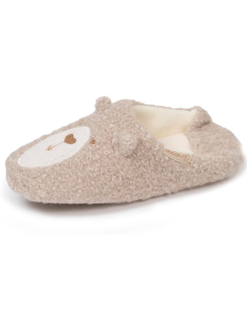 Zapatillas chinelas sherpa, suela antideslizante mujer isotoner - Kiabi