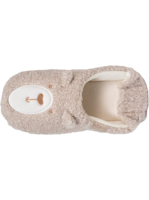 Zapatillas chinelas sherpa, suela antideslizante mujer isotoner - Kiabi