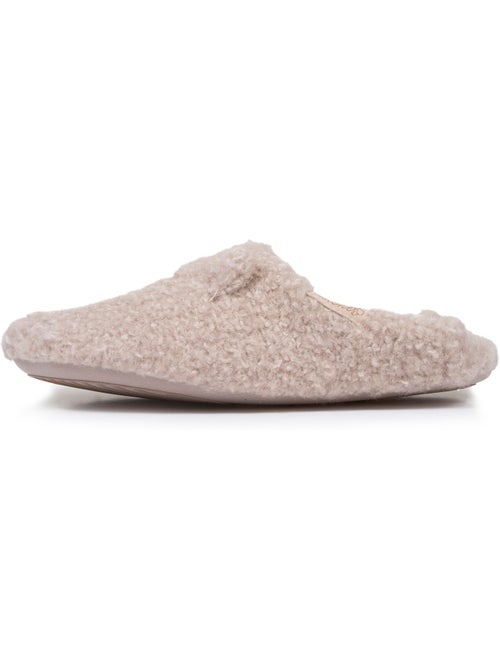 Zapatillas chinelas sherpa, suela antideslizante mujer isotoner - Kiabi