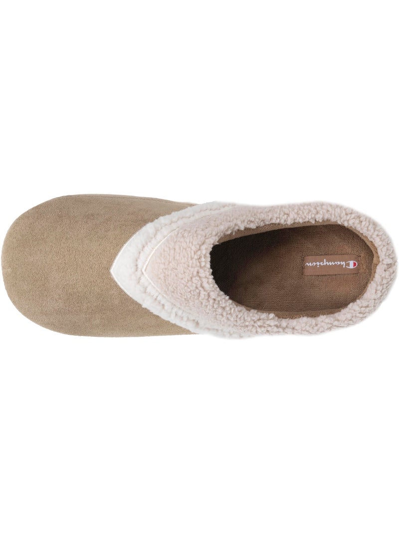 Zapatillas chinelas suédina ultracómoda, mullida, flexible y hombre Champion Beige/Blanco - Kiabi