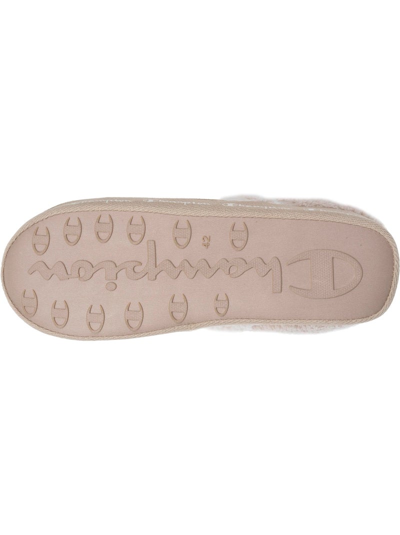 Zapatillas chinelas suédina ultracómoda, mullida, flexible y hombre Champion Beige/Blanco - Kiabi
