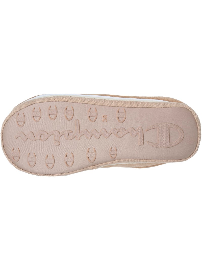 Zapatillas chinelas suédina ultracómoda, mullida, flexible y mujer champion Camel - Kiabi
