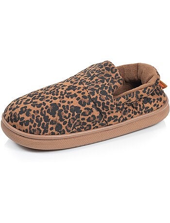 Zapatillas chinelas suédine, suela «bloup», extra cómoda mujer isotoner