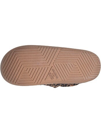 Zapatillas chinelas suédine, suela «bloup», extra cómoda mujer isotoner