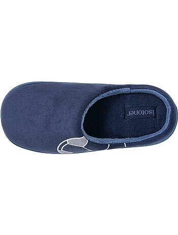 Zapatillas chinelas suédine, suela «bloup», extra cómoda niño Isotoner