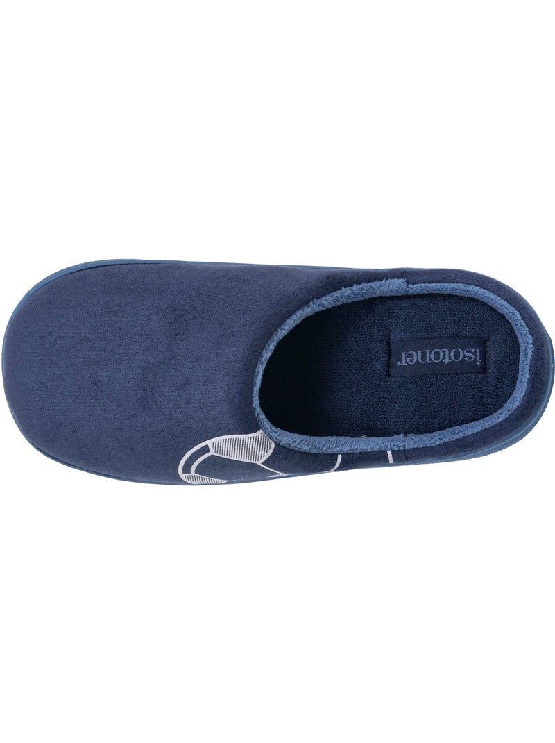 Zapatillas chinelas suédine, suela «bloup», extra cómoda niño Isotoner Azul marino - Kiabi