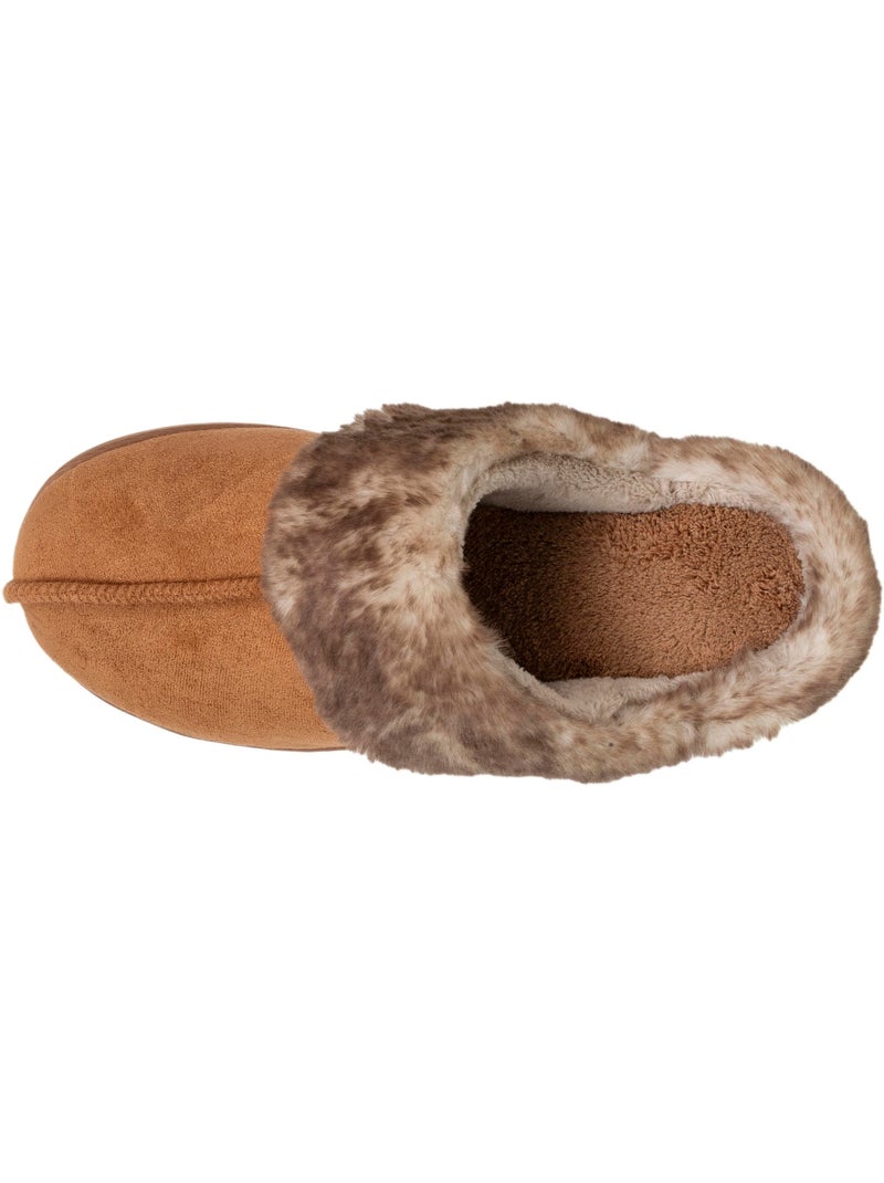 Zapatillas chinelas suéfine, caliente mujer isotoner Camel - Kiabi