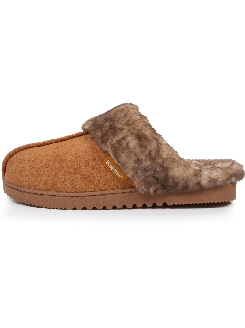 Zapatillas chinelas suéfine, caliente mujer isotoner Camel - Kiabi
