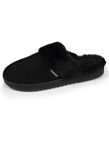 Zapatillas chinelas suéfine, caliente mujer Isotoner