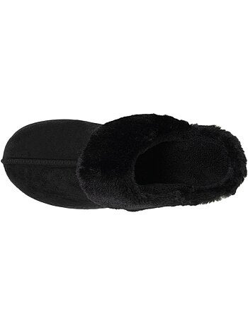 Zapatillas chinelas suéfine, caliente mujer Isotoner