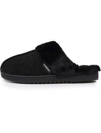 Zapatillas chinelas suéfine, caliente mujer Isotoner