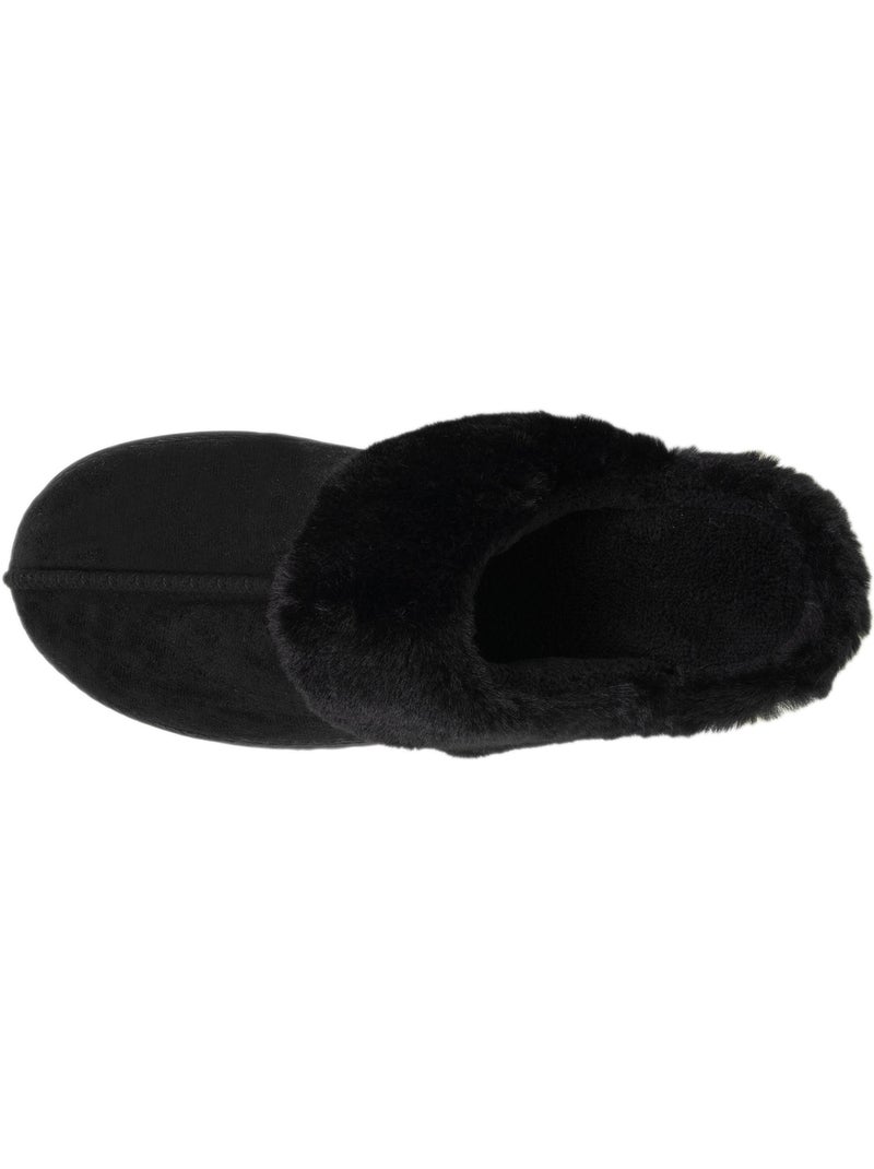 Zapatillas chinelas suéfine, caliente mujer Isotoner Negro - Kiabi