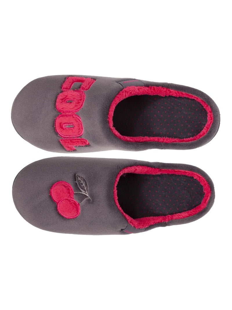 Zapatillas chinelas Suela antideslizante niña Isotoner Gris oscuro - Kiabi