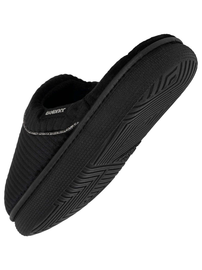 Zapatillas chinelas suela bloup comfort mujer Isotoner Negro - Kiabi
