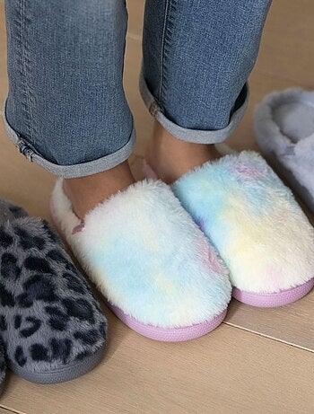 Zapatillas chinelas suela bloup extra comfort mujer Isotoner