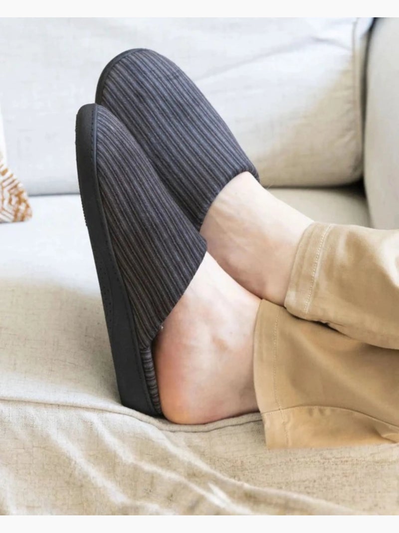 Zapatillas chinelas suela con memoria de forma hombre Isotoner Gris - Kiabi