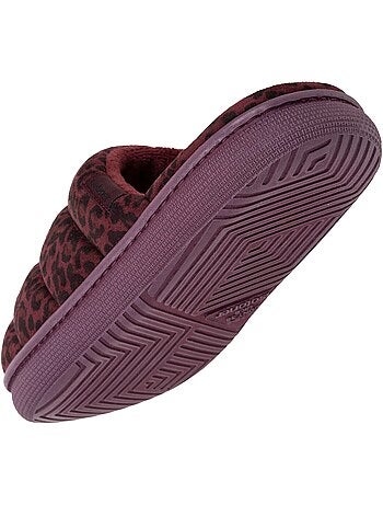 Zapatillas chinelas suela de ante bloup XTRA Comfort mujer Isotoner