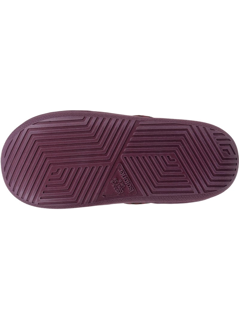 Zapatillas chinelas suela de ante bloup XTRA Comfort mujer Isotoner Burdeos - Kiabi