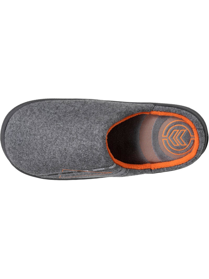 Zapatillas chinelas suela de confort ultrasuave hombre Isotoner Gris jaspeado - Kiabi