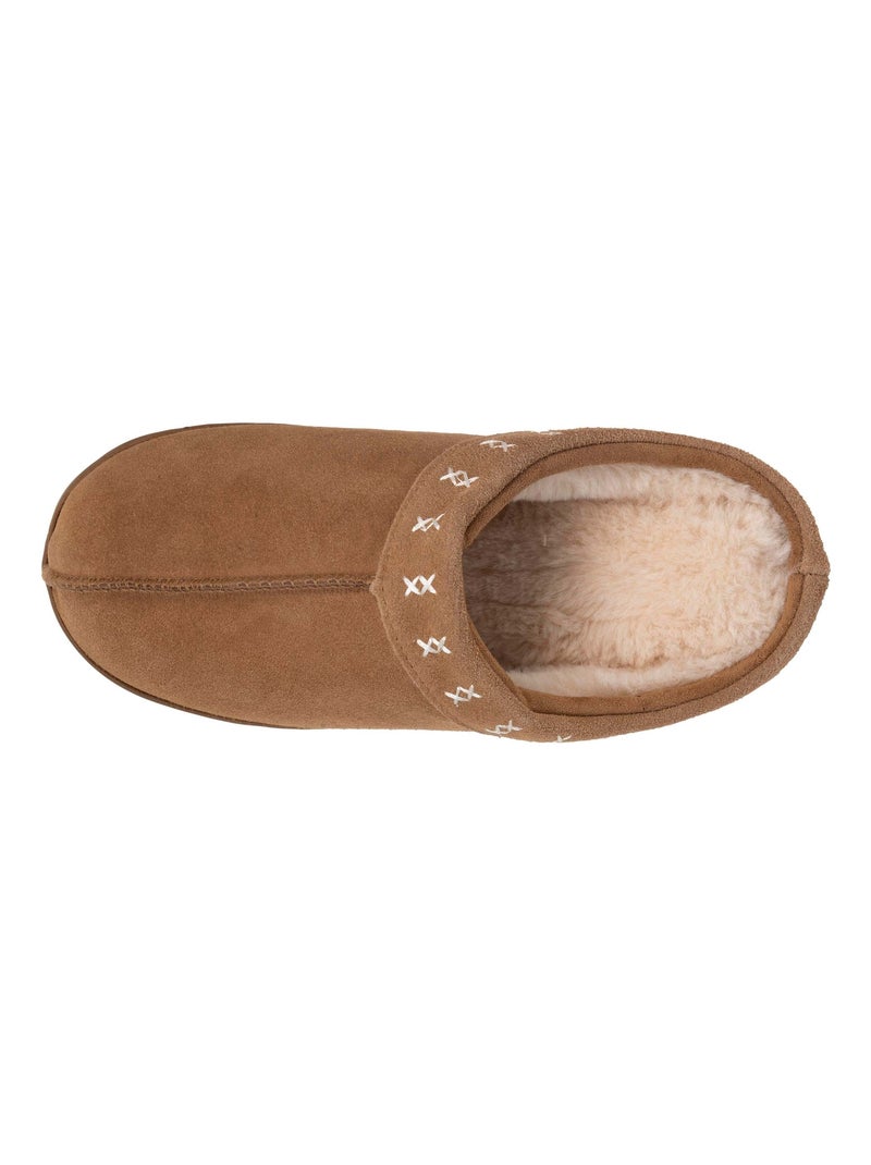 Zapatillas chinelas Suela de plataforma de 3,5 cm mujer Isotoner Camel - Kiabi
