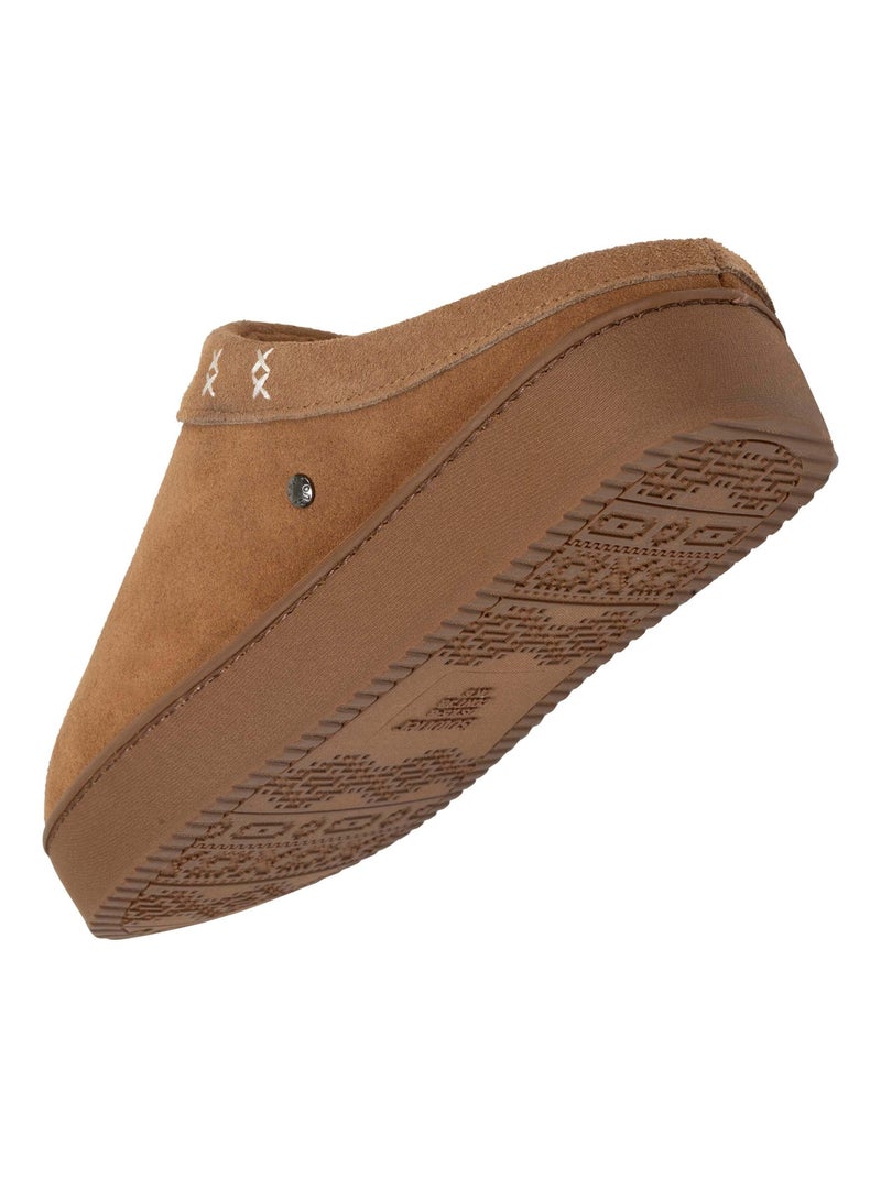 Zapatillas chinelas Suela de plataforma de 3,5 cm mujer Isotoner Camel - Kiabi