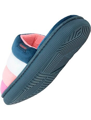 Zapatillas chinelas suela de ante bloup XTRA Comfort mujer Isotoner