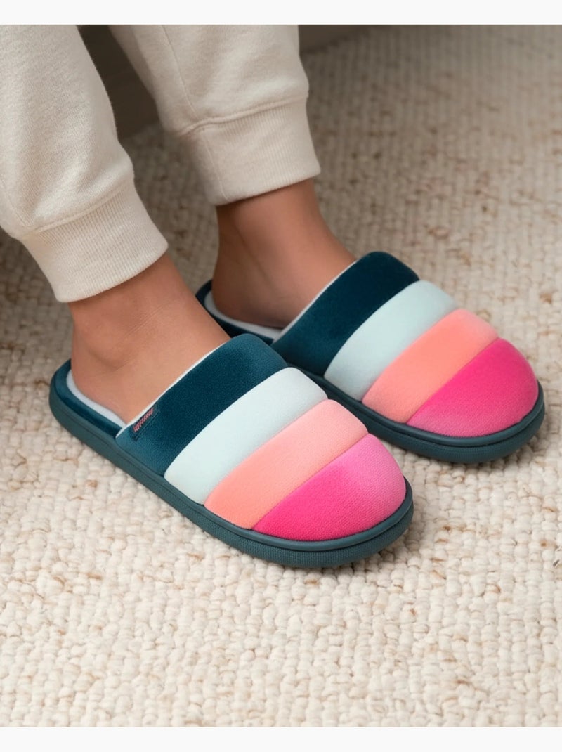 Zapatillas chinelas suela de terciopelo bloup XTRA Comfort mujer Isotoner Multicolor - Kiabi