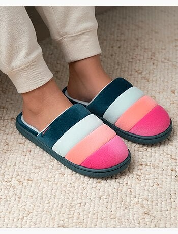 Zapatillas chinelas suela de ante bloup xtra comfort mujer