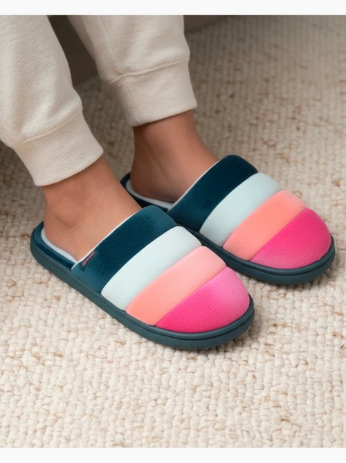 Zapatillas chinelas suela de terciopelo bloup xtra comfort mujer - Kiabi