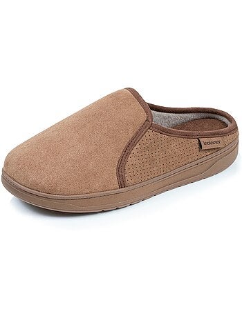 Zapatillas chinelas suela deportiva de ante, ligera y hombre Isotoner