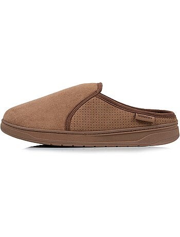 Zapatillas chinelas suela deportiva de ante, ligera y hombre Isotoner