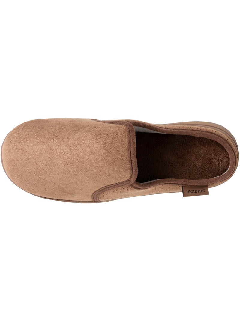 Zapatillas chinelas suela deportiva de ante, ligera y hombre Isotoner Camel - Kiabi