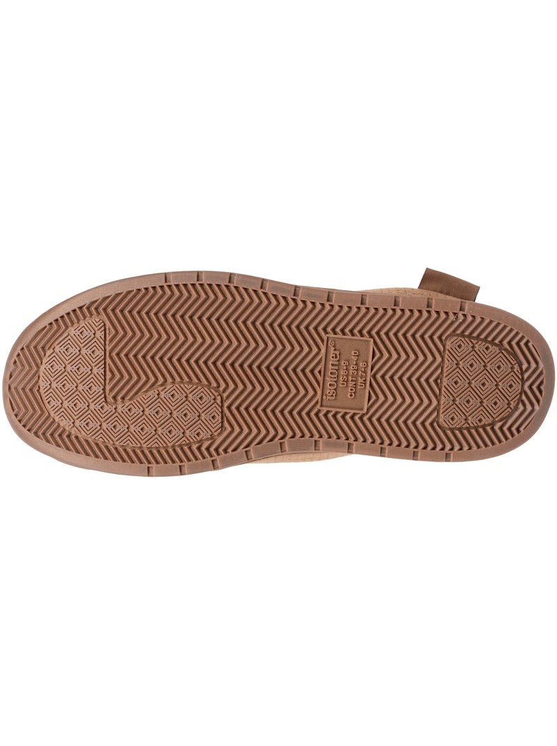 Zapatillas chinelas suela deportiva de ante, ligera y hombre Isotoner Camel - Kiabi