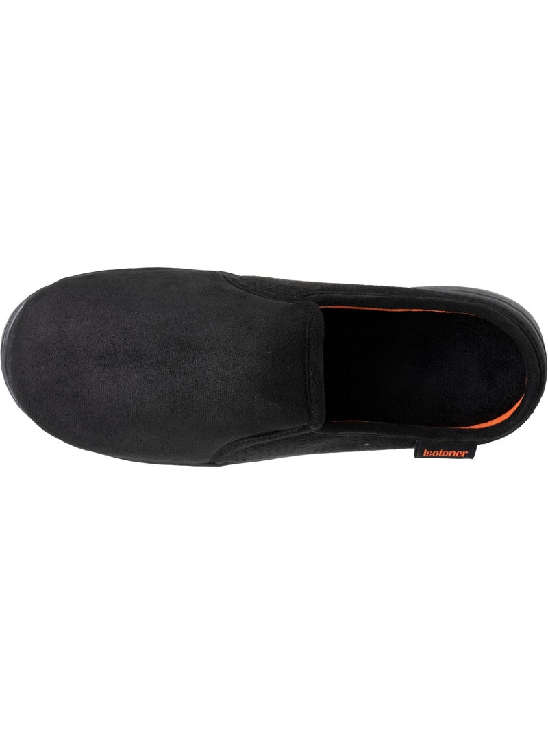Zapatillas chinelas suela deportiva de ante, ligera y hombre Isotoner Negro - Kiabi