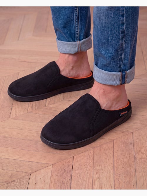 Zapatillas chinelas suela deportiva de ante, ligera y hombre - Kiabi