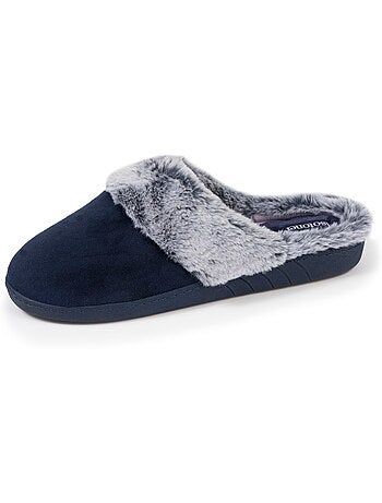 Zapatillas chinelas suela ergonómica confort, terciopelo mujer