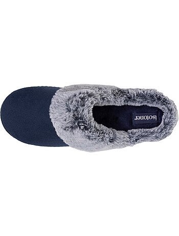 Zapatillas chinelas suela ergonómica confort, terciopelo mujer