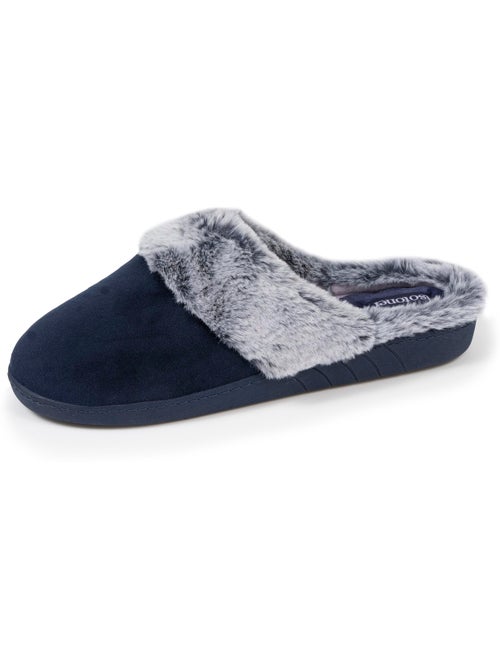 Zapatillas chinelas suela ergonómica confort, terciopelo mujer Isotoner - Kiabi