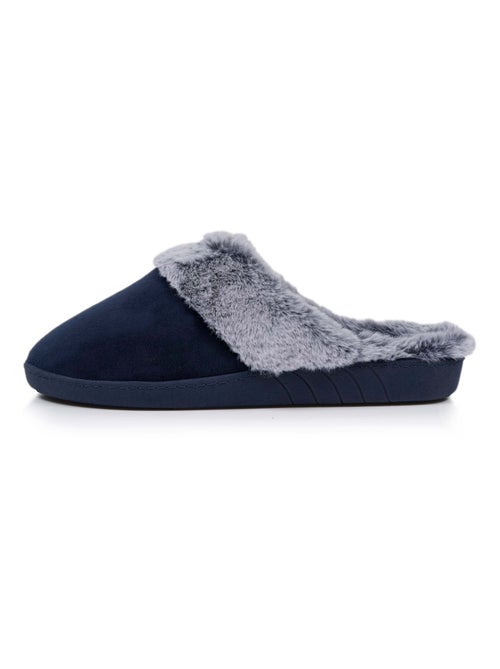 Zapatillas chinelas suela ergonómica confort, terciopelo mujer Isotoner - Kiabi
